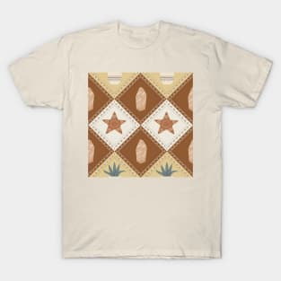 Brown Aesthetic Seamless Patterns T-Shirt